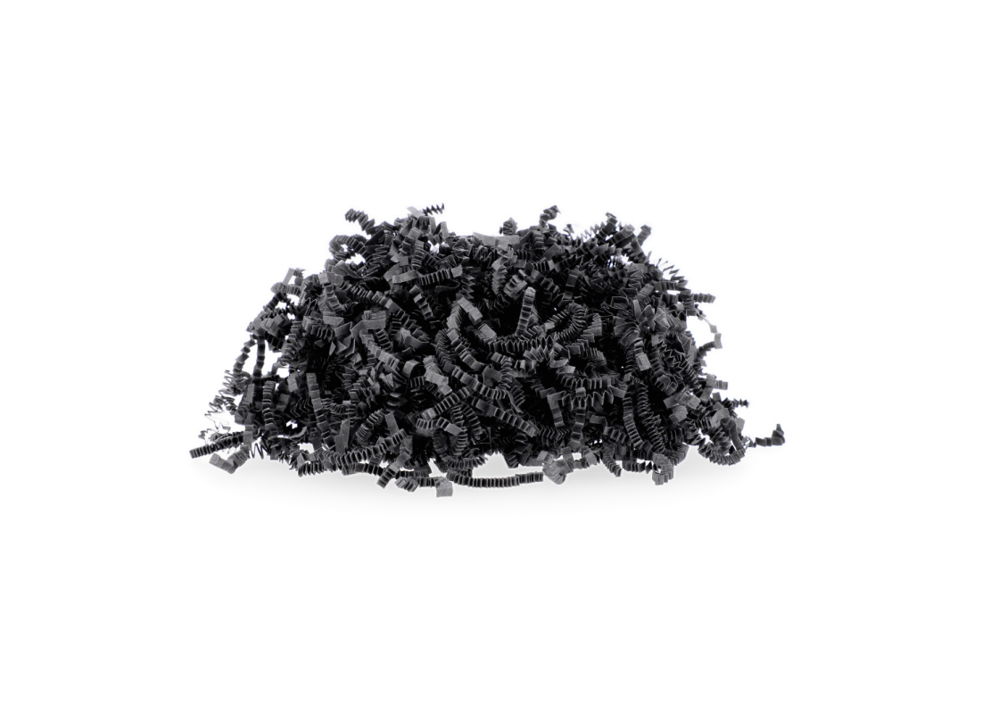 PDR-01/J: 100 gr. Black color shredded paper 1