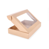 427-3L: 300 x 215 x 50 mm cardboard quick-closing box with window FEFCO 0427 2