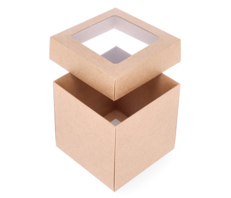 DDPL-07: 100 x 100 x 100 mm two part box with window 1