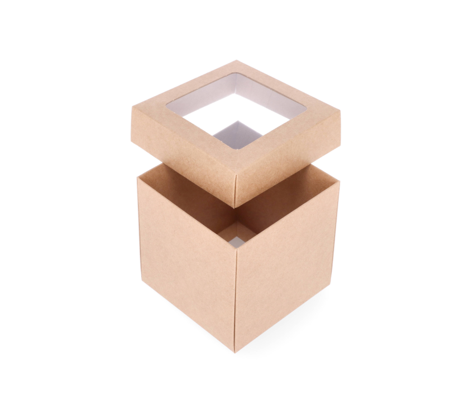 DDP-07L: 100 x 100 x 100 mm<br>two part box with window 4