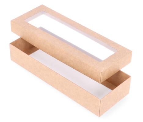 DDPL-17: 220 x 80 x 40 mm two part box with window 1