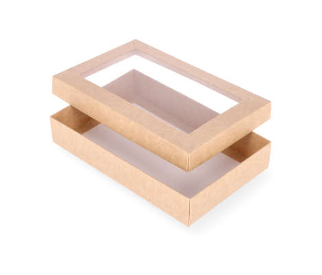 DDPL-18: 220 x 140 x 40 mm two part box with window 2