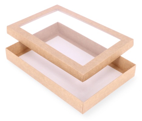 DDPL-19: 300 x 200 x 40 mm two part box with window 1