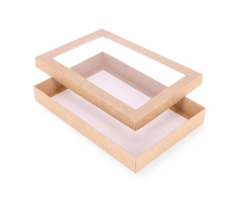 DDPL-19: 300 x 200 x 40 mm two part box with window 2