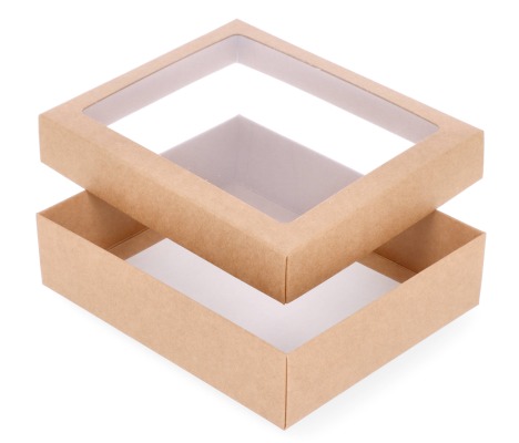 DDPL-24: 180 x 150 x 45 mm two part box with window 1