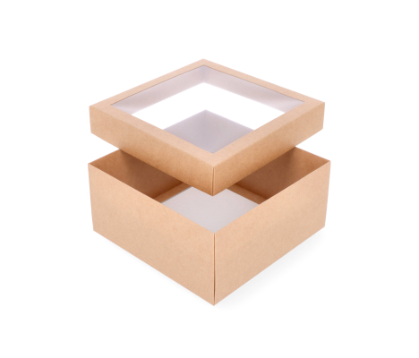 DDPL-5: 210 x 210 x 100 mm two part box with window 3