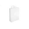 FLAT-5: 320 x 120 x 410 mm paper bag with flat paper handles 5