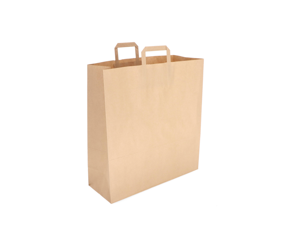 FLAT-6: 450  x 170 x 480 mm paper bag with flat paper handles 6