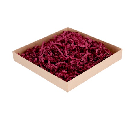 PDR-D4/1-BU: 1 kg. Burgundy color shredded paper 1