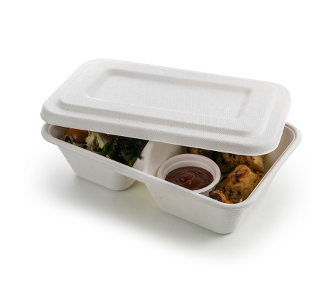 TA/N3: ecological disposable container for food, 233x146x60mm, 1000ml, 50pcs. 1