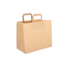 FLAT-3: 260 x 120 x 350 mm paper bag with flat paper handles 6