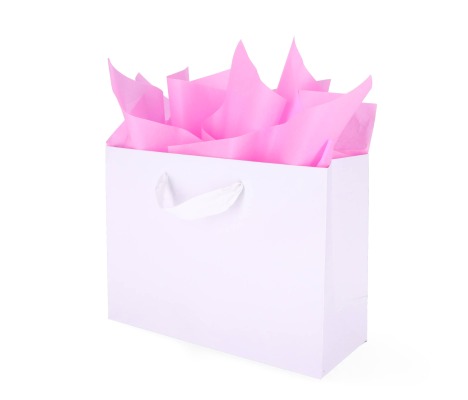 TIS-04: 760 x 500 mm colored tissue paper. Light pink 1