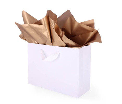 TIS-802: 760 x 500 mm metallized wrapping tissue paper. Bronze 1