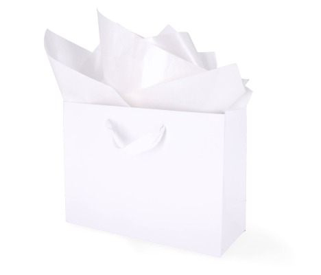 TIS-803: 760 x 500 mm metallized wrapping tissue paper. Pearl 1