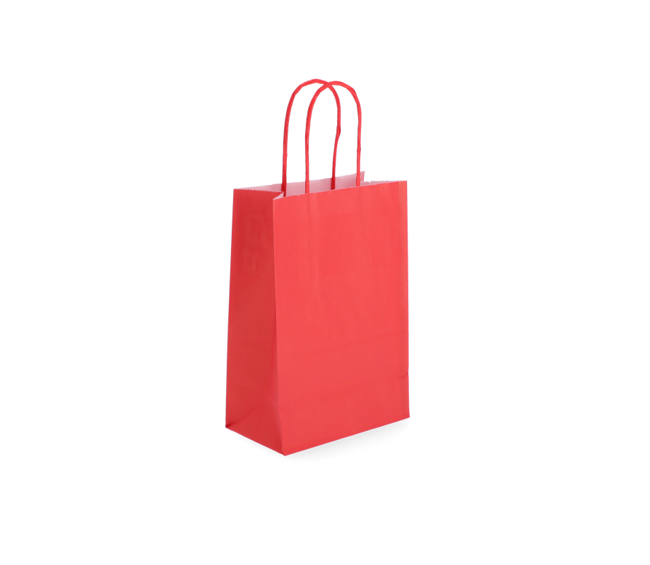 TW-1: 140 x 80 x 210 mm paper bag with twist paper handles 6