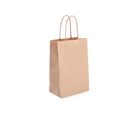 TW-1: 140 x 80 x 210 mm paper bag with twist paper handles 4