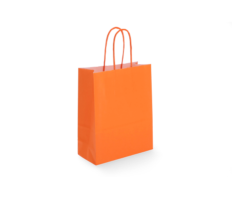 TW-2: 180 x 80 x 220 mm paper bag with twist paper handles 6