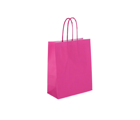 TW-2: 180 x 80 x 220 mm paper bag with twist paper handles 8