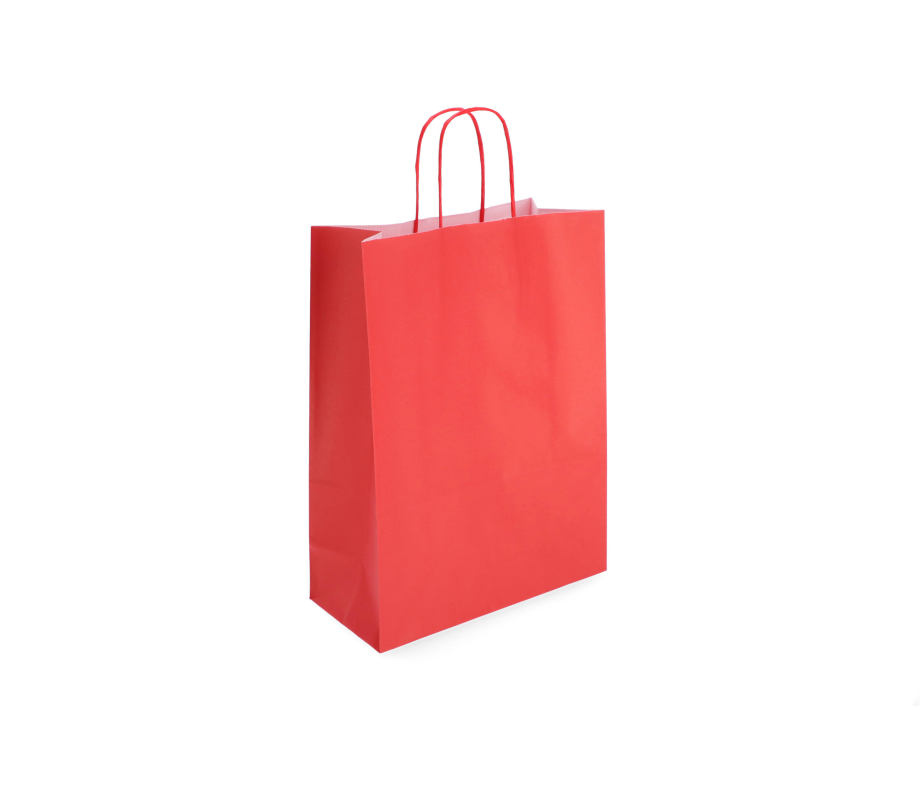 TW-4: 260 x 120 x 350 mm paper bag with twist paper handles 18