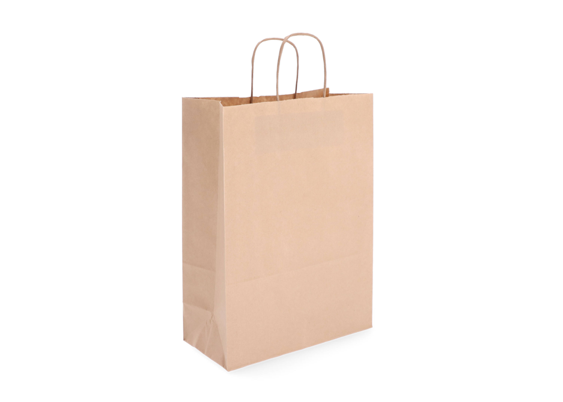 TW-4: 260 x 120 x 350 mm paper bag with twist paper handles 1