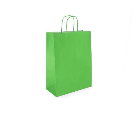 TW-5: 320 x 120 x 410 mm paper bag with twist paper handles 10