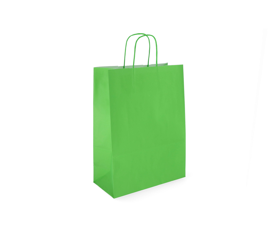 TW-5: 320 x 120 x 410 mm paper bag with twist paper handles 25