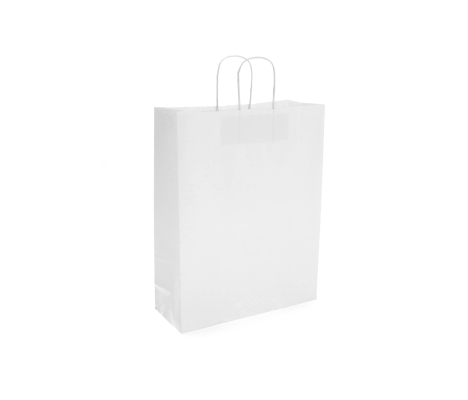 TW-5: 320 x 120 x 410 mm paper bag with twist paper handles 2