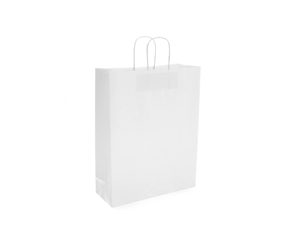 TW-5: 320 x 120 x 410 mm paper bag with twist paper handles 1