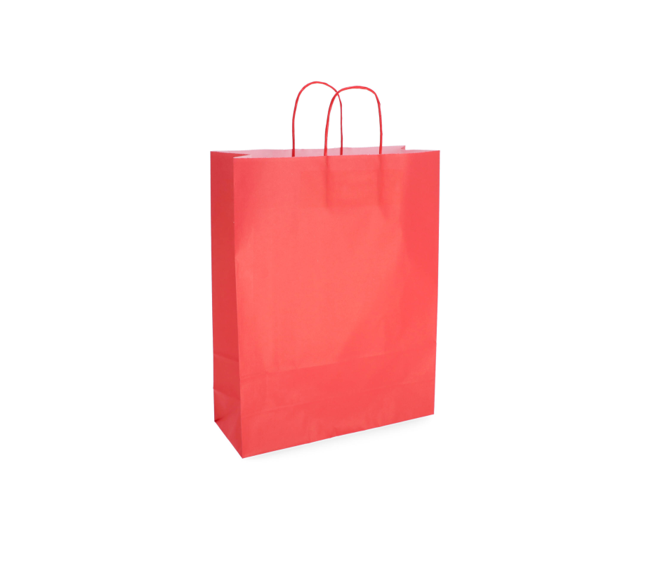 TW-5: 320 x 120 x 410 mm paper bag with twist paper handles 16