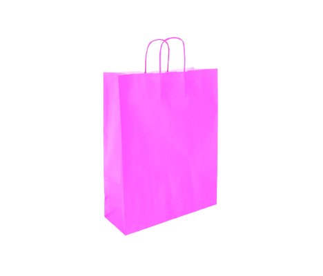 TW-5: 320 x 120 x 410 mm paper bag with twist paper handles 8