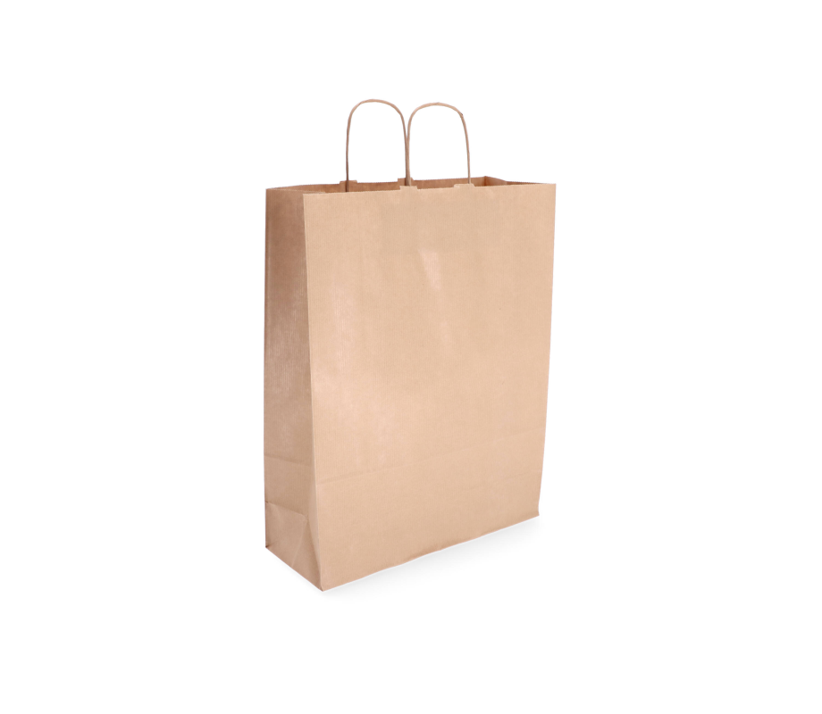 TW-5: 320 x 120 x 410 mm paper bag with twist paper handles 22