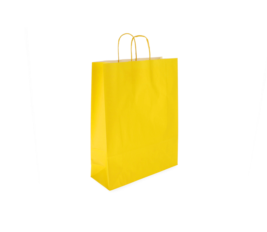 TW-5: 320 x 120 x 410 mm paper bag with twist paper handles 4