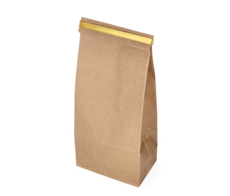 KLIP-140A: golden 140 mmx 8 mm tape for bag closing 1